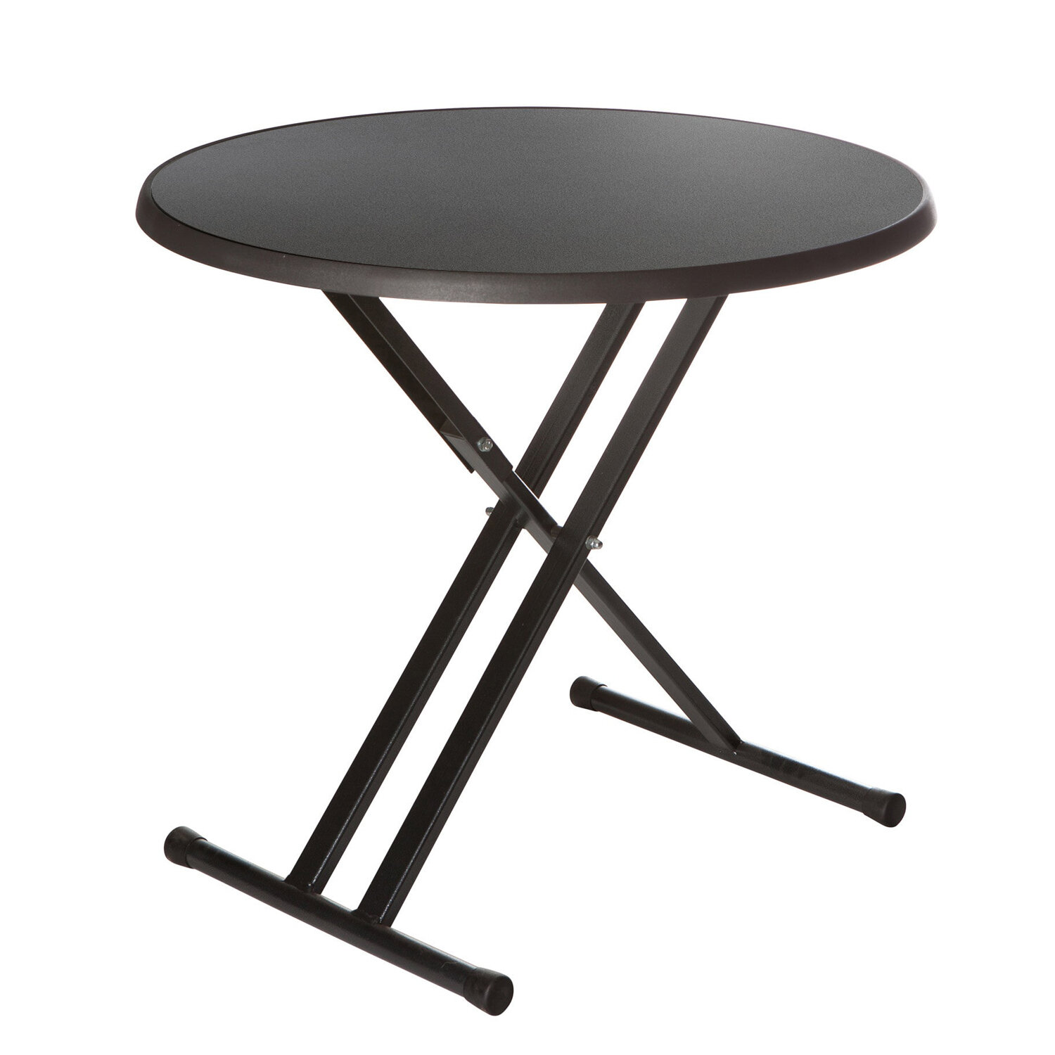 terrastafel zwart opklapbaar, bovenblad antraciet rond 85cm hoogte 76cm terrastafel zwart opklapbaar, bovenblad antraciet rond 85cm hoogte 76cm