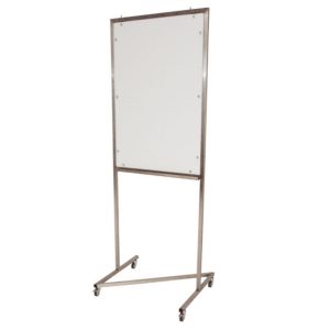 flipover / whiteboard staand 70x105cm exclusief papier / stiften hoogte 195cm (diepte 60cm)
