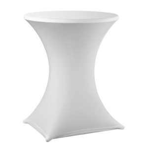 statafelrok stretch wit tbv statafel rond 85cm