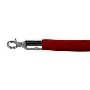 afzetkoord rood (zilver) 150cm