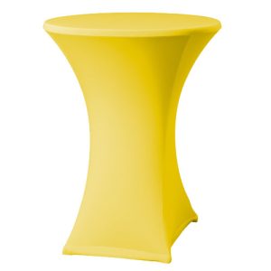 statafelrok stretch geel tbv statafel rond 85cm