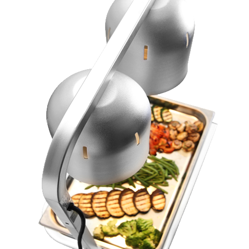 warmhoudbrug 1/1 gastronorm 2 warmtelampen 230V 500W warmhoudbrug 1/1 gastronorm 2 warmtelampen 230V 500W