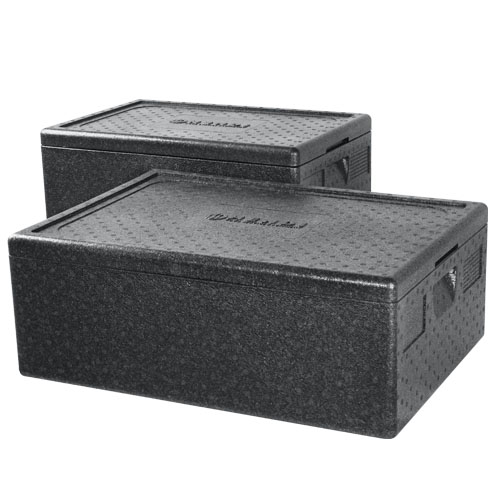 thermobox 40ltr zwart 60x40cm met deksel 1/1 gastronorm thermobox 40ltr zwart 60x40cm met deksel 1/1 gastronorm