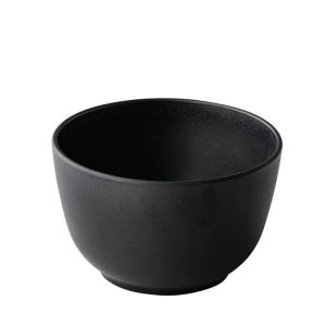 kom / schaaltje 11cm 7cm hoog zwart per krat 25 stuks