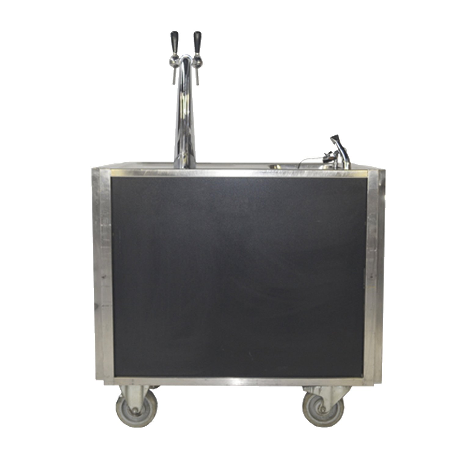 eventbar zwart 2 kraans tap met spoelbak 110/155/200x60x100cm (lxbxh) 230V 750W eventbar zwart 2 kraans tap met spoelbak 110/155/200x60x100cm (lxbxh) 230V 750W
