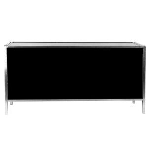 klapbuffet zwart 188x60x97cm (lxbxh) met dicht bovenblad