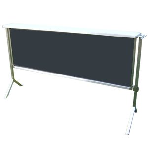 uitgiftebuffet zwart 200x20x110cm (lxbxh) exclusief poten
