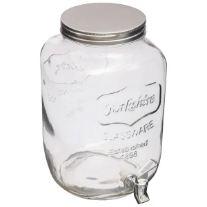 drankdispenser drankcontainer 8ltr glas met kraantje