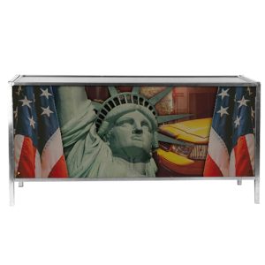 klapbuffet Amerika 188x60x97cm (lxbxh) met dicht bovenblad