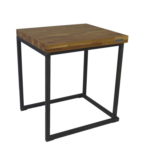 terrastafel Steel oak, bovenblad hout 60x70cm hoogte 76cm terrastafel Steel oak, bovenblad hout 60x70cm hoogte 76cm