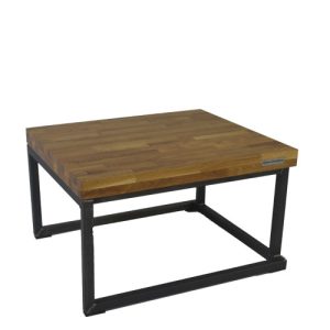 salontafel Steel oak, bovenblad hout 60x70cm hoogte 40cm