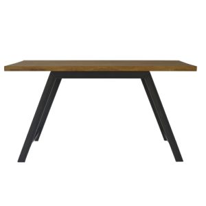 statafel xl Steel Oak, bovenblad hout 210x80cm hoogte 110cm