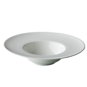 diep bord brede rand 28cm wit Pure per krat 10 stuks