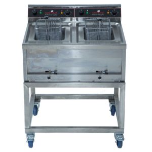 friteuse elektrisch 2x12ltr 80x70x102cm (bxdxh) 2 x CEE 16A 5P 400V 2x9000W