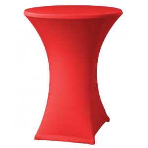 statafelrok stretch rood tbv statafel rond 85cm