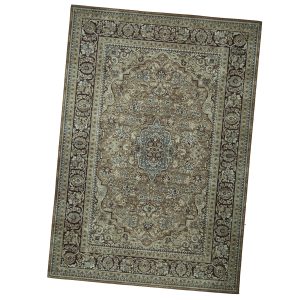 vloerkleed vintage veelkleurig groen 230 x 165cm