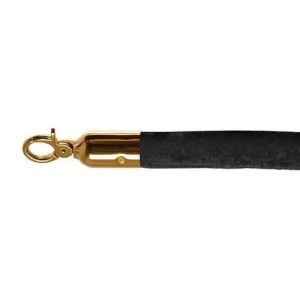 afzetkoord zwart (goud) 150cm