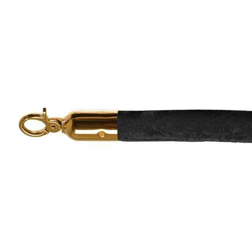 afzetkoord zwart (goud) 150cm afzetkoord zwart (goud) 150cm