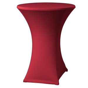 statafelrok stretch burgundy tbv statafel rond 85cm