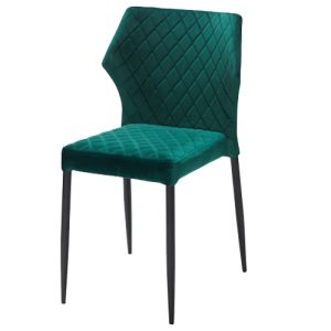 stoel velvet green, zithoogte 47cm