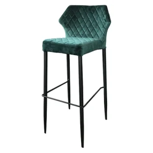 barkruk / barstoel velvet green, zithoogte 80cm