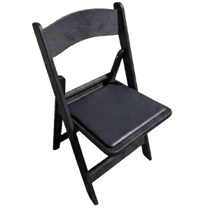 luxe klapstoel zwart, zitting zwart zithoogte 45cm