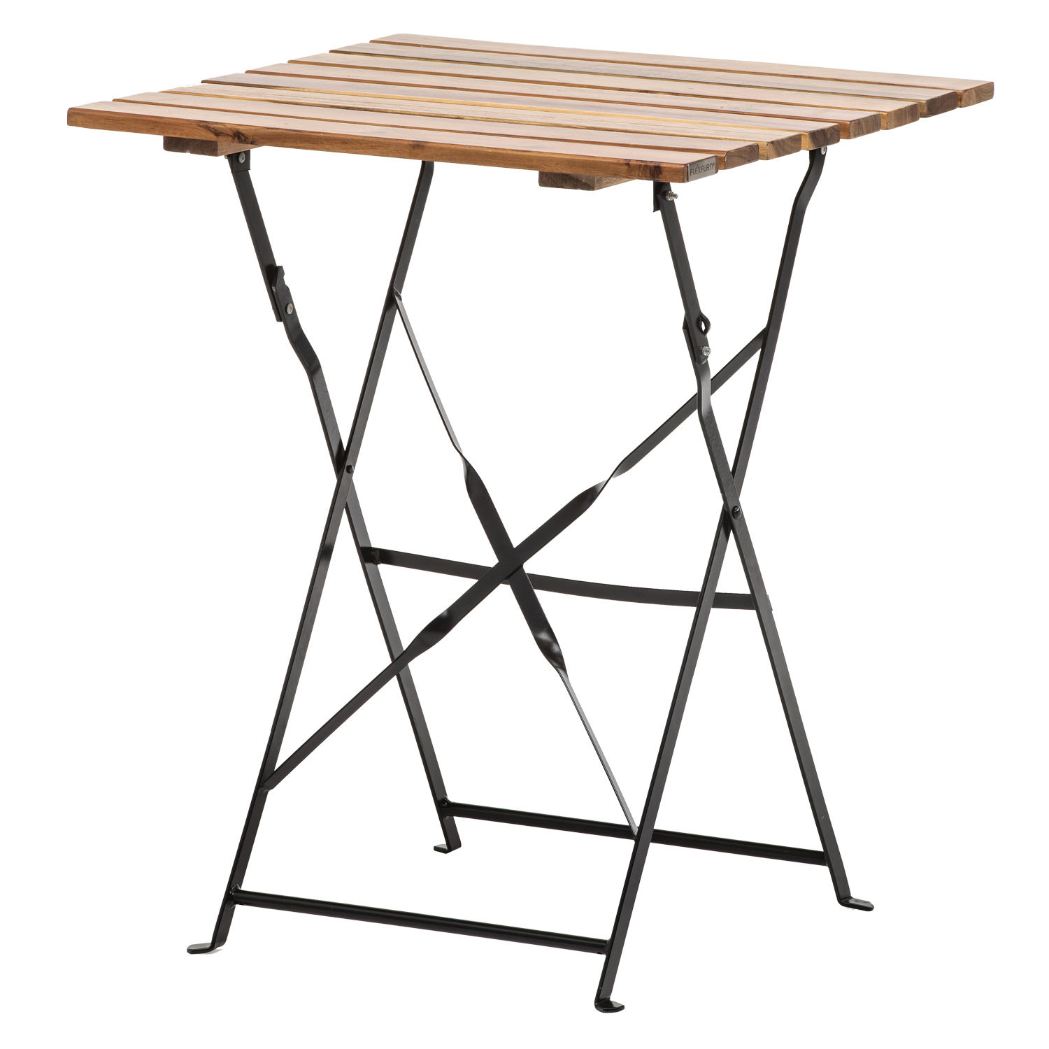 bistroset klaptafel zwart frame, bovenblad hout 60x60cm met 2 klapstoelen bistroset klaptafel zwart frame, bovenblad hout 60x60cm met 2 klapstoelen