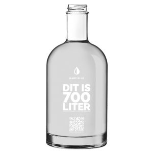 waterfles / karaf 'Made Blue' 70cl per korf 15 stuks