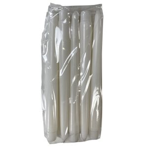 dinerkaars 21mm wit hoogte 24cm per 10 stuks 8 branduren*