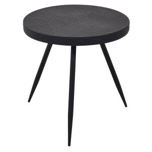 bijzettafel zwart 45cm rond hoogte 45cm