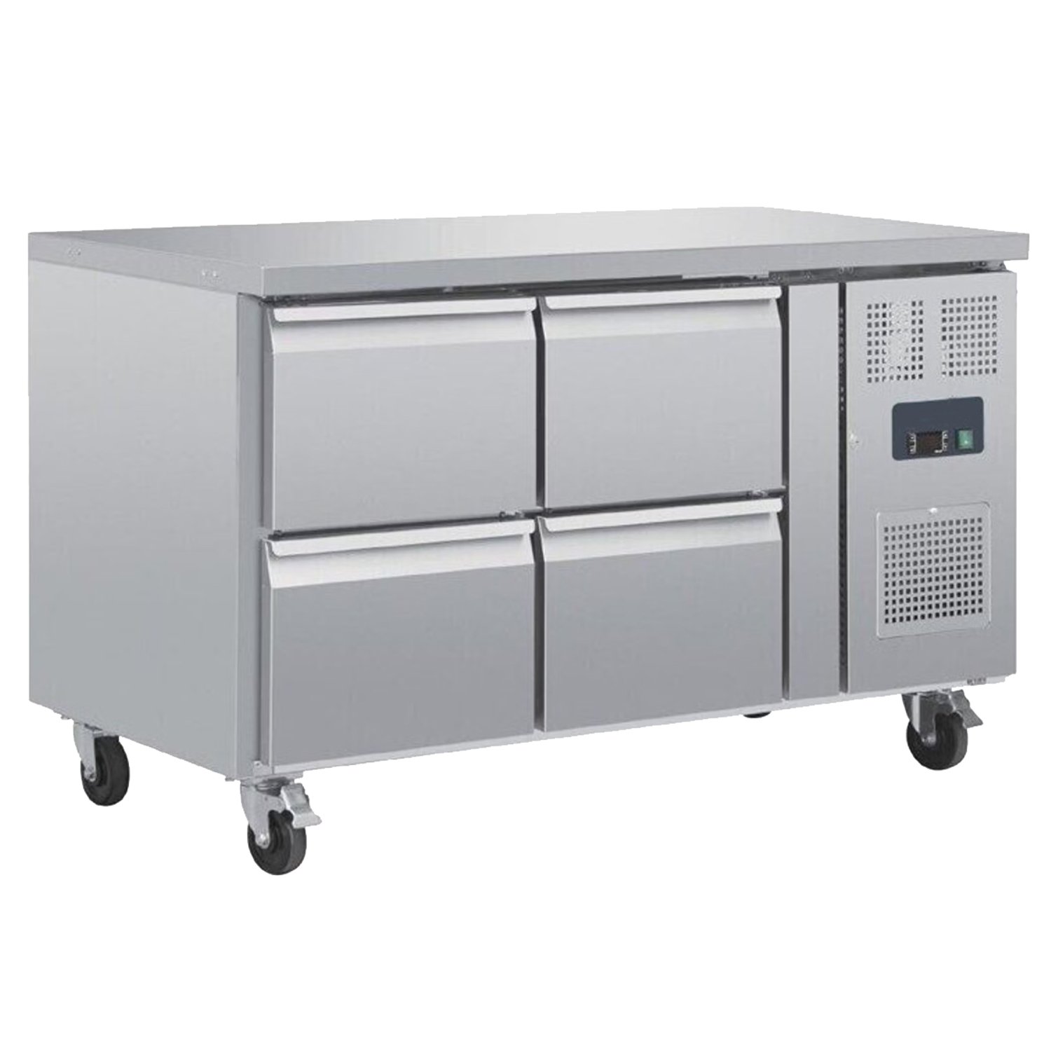 koelwerkbank 4 laden rvs 280 ltr 130x70x90cm(bxdxh) 230V 250W koelwerkbank 4 laden rvs 280 ltr 130x70x90cm(bxdxh) 230V 250W