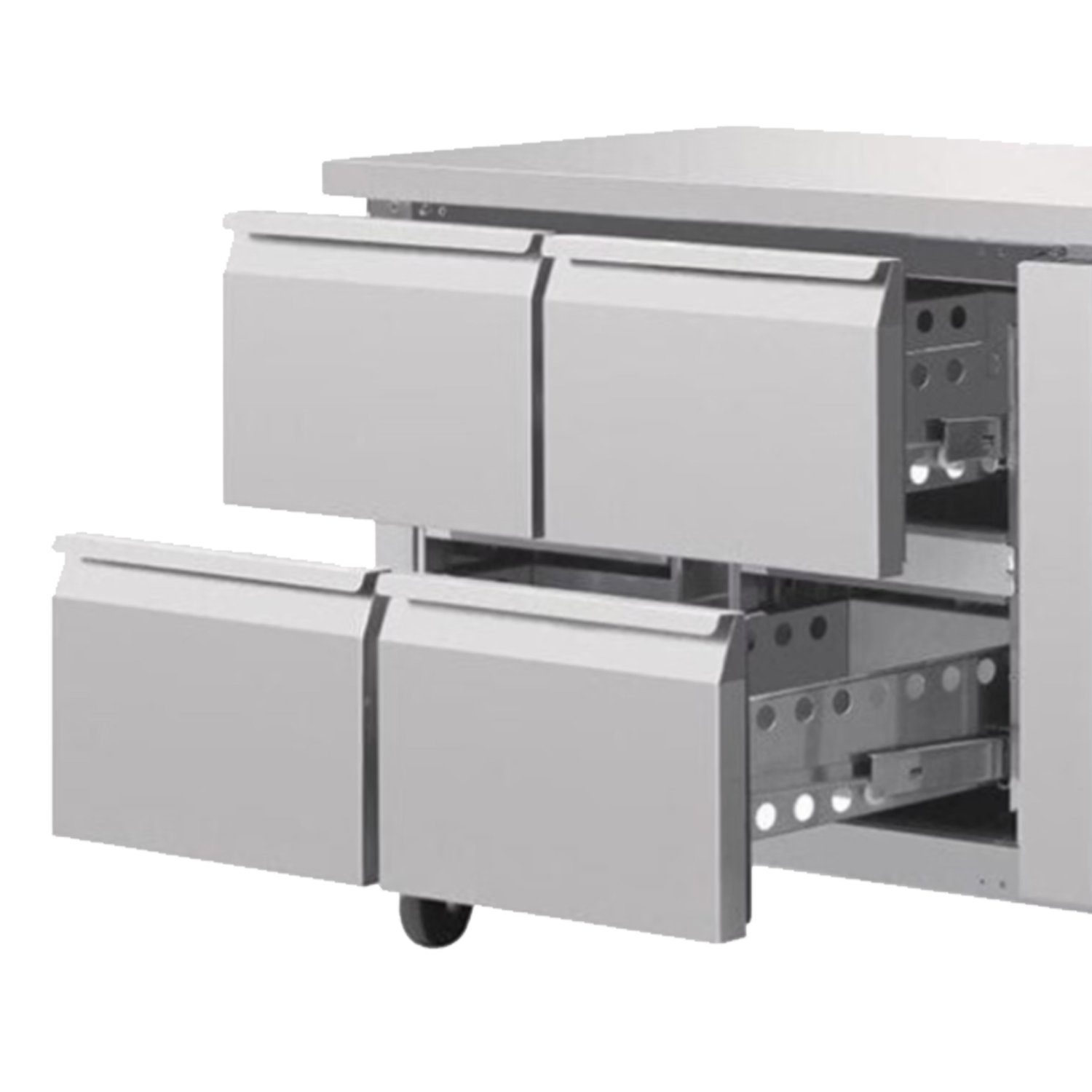koelwerkbank 4 laden rvs 280 ltr 130x70x90cm(bxdxh) 230V 250W koelwerkbank 4 laden rvs 280 ltr 130x70x90cm(bxdxh) 230V 250W