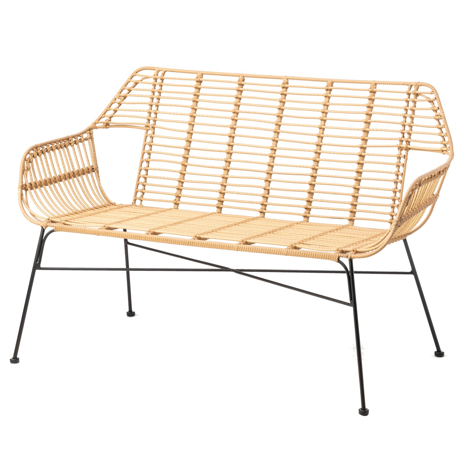 bank 2-zits Nature zithoogte 43cm bank 2-zits Nature zithoogte 43cm