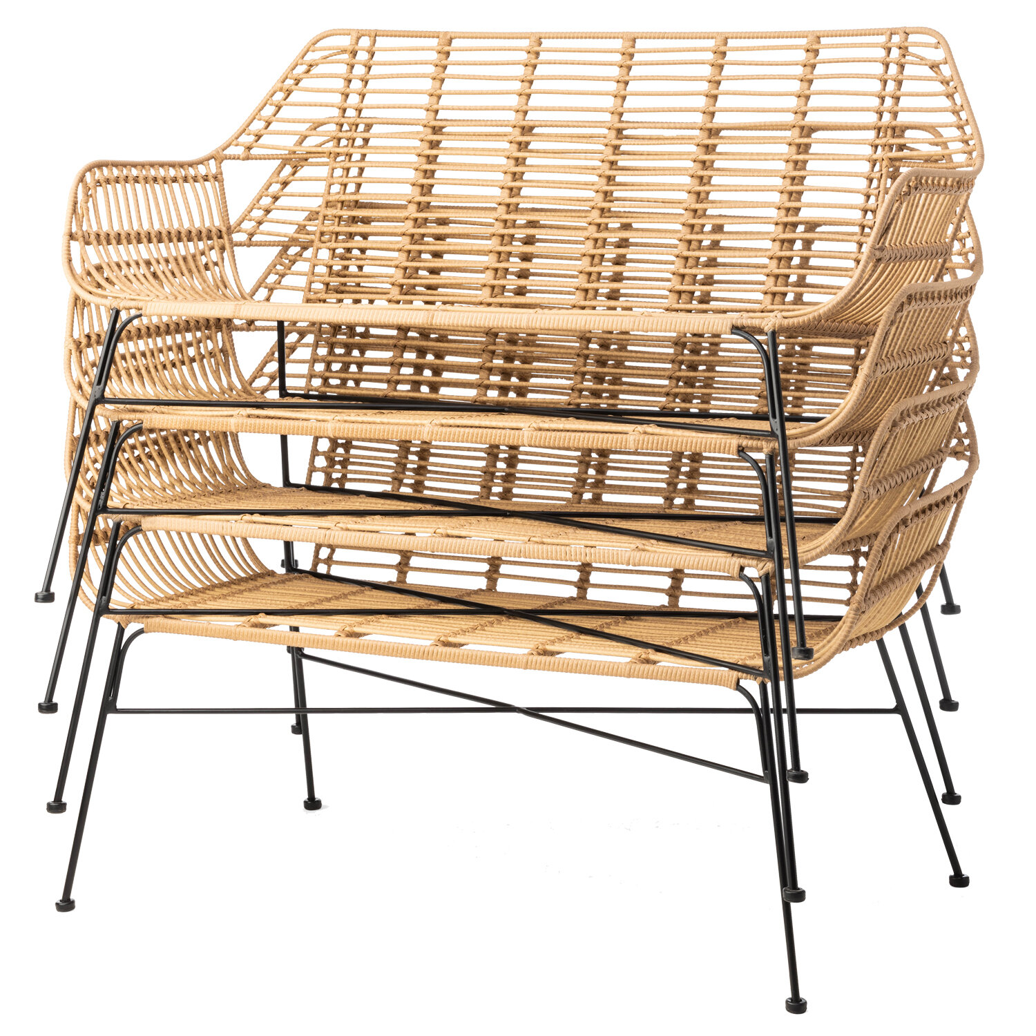 bank 2-zits Nature zithoogte 43cm bank 2-zits Nature zithoogte 43cm