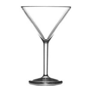 kunststof cocktailglas / martiniglas 20cl per korf 16 stuks