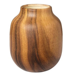 vaas middel houtlook rond 15cm, hoogte 20cm