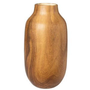vaas middel houtlook rond 15cm, hoogte 29cm