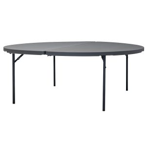 ronde tafel 200cm kunststof opklapbaar (tijdens transport 200x100cm) hoogte 75cm