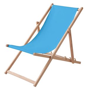 strandstoel opklapbaar lichtblauw