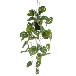 hangplant / plant monstera, anthurium, philodendron (kunst) per krat 4 stuks