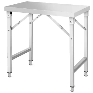 rvs werktafel klein 100x60cm opklapbaar hoogte 90cm