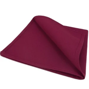 servet linnen burgundy 50x50cm per verpakking 10 stuks