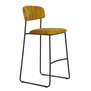 barkruk / barstoel velvet gold, zithoogte 80cm