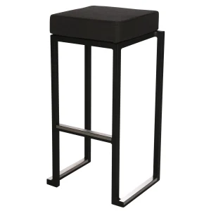 kruk Bloc black zitting leather black, zithoogte 79cm