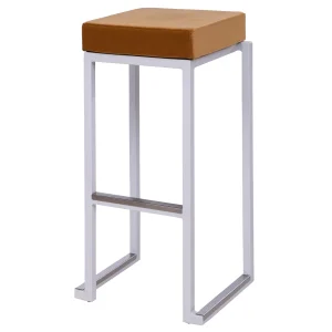 kruk Bloc white zitting velvet gold, zithoogte 79cm