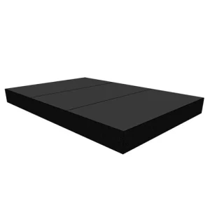 podium 3x2mtr (bxd) hoogte 20cm inclusief tapijttegels antraciet en afrokking zwart